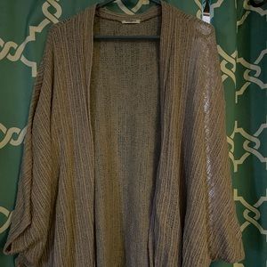 Tan cardigan, NWOT, GeeGee, 3X